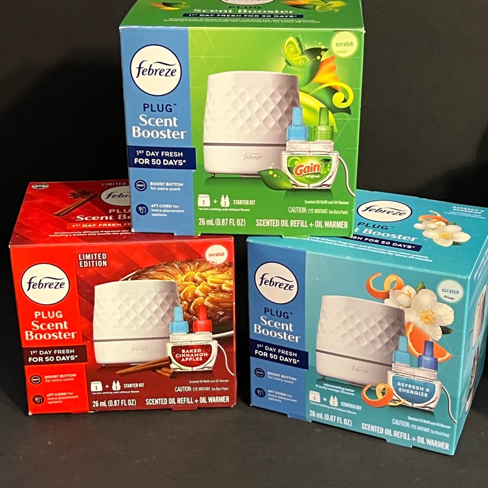 Febreze Plug Scent Booster Pack X3
